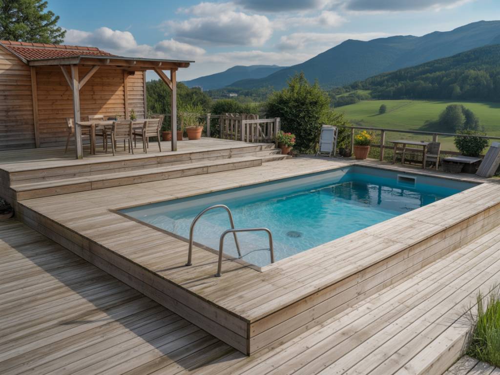 Terrasse piscine en bois : idées, conseils de pose et erreurs à éviter pour un aménagement réussi Terrasse piscine en bois : idées, conseils de pose et erreurs à éviter pour un aménagement réussi